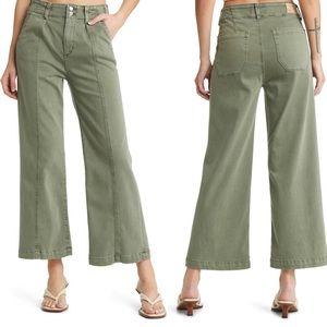 Paige - Army Green Wide Leg Pants - Size 26